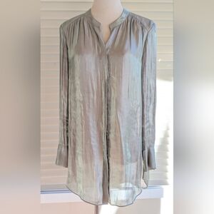 Chicos Black Label Iridescent Tunic Top Size Small